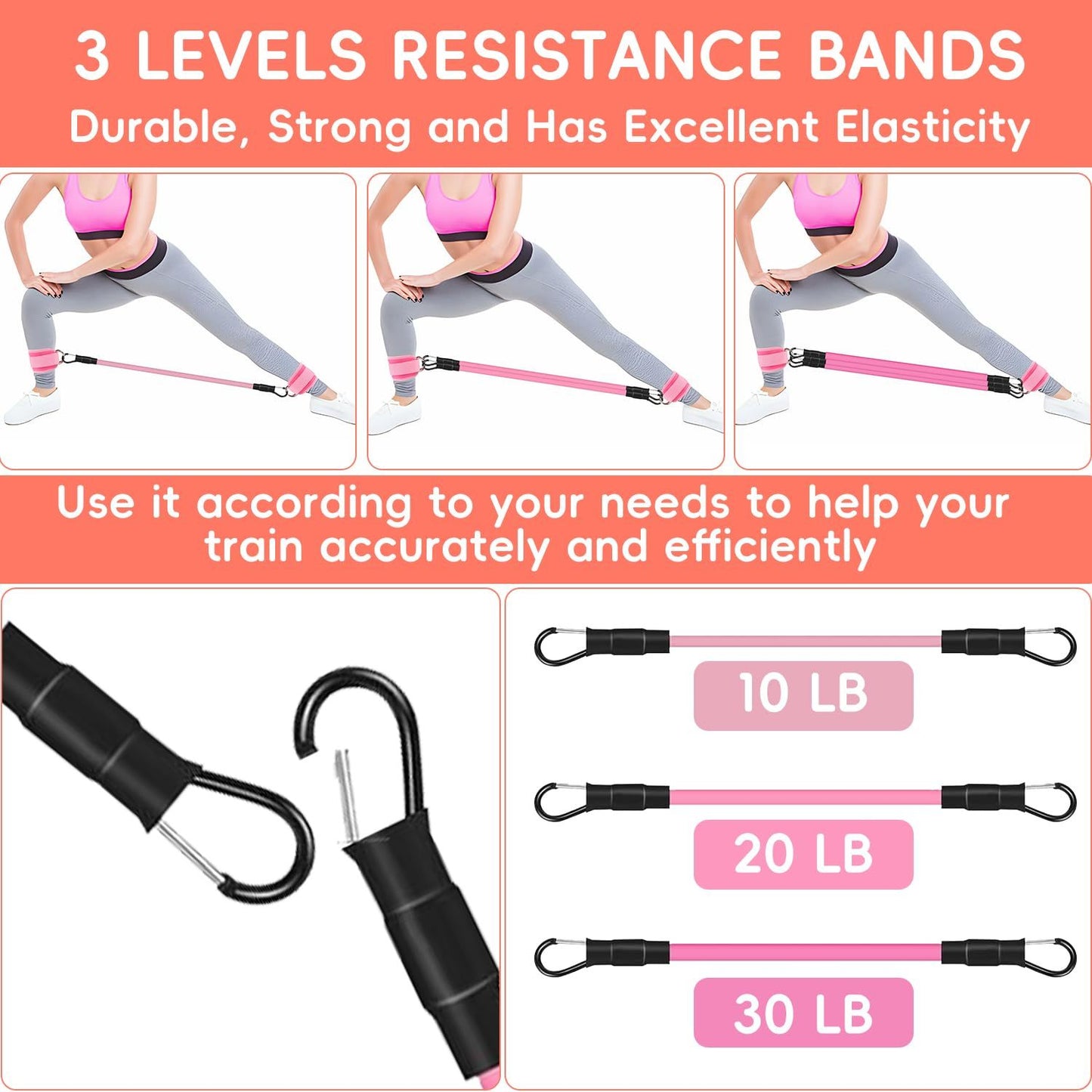 Ankle Resistance Band With Straps Women's Home Hip Ankle Exercise Fitness Equipment
