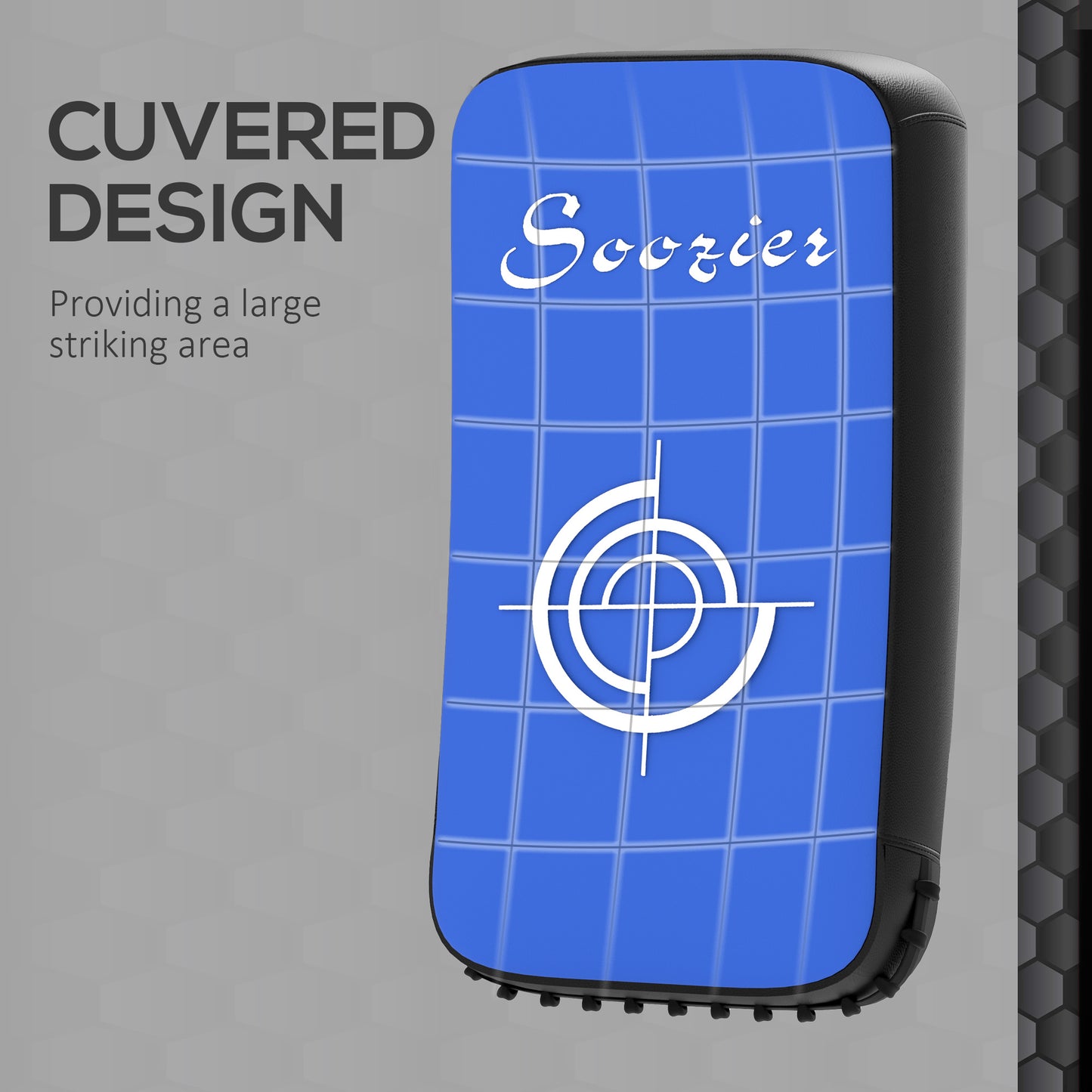 16.5 In Muay Thai Kick Shield Punching Pad, Kick Shield For Martial Arts, Karate, Kickboxing, MMA X 1 Unit, Blue