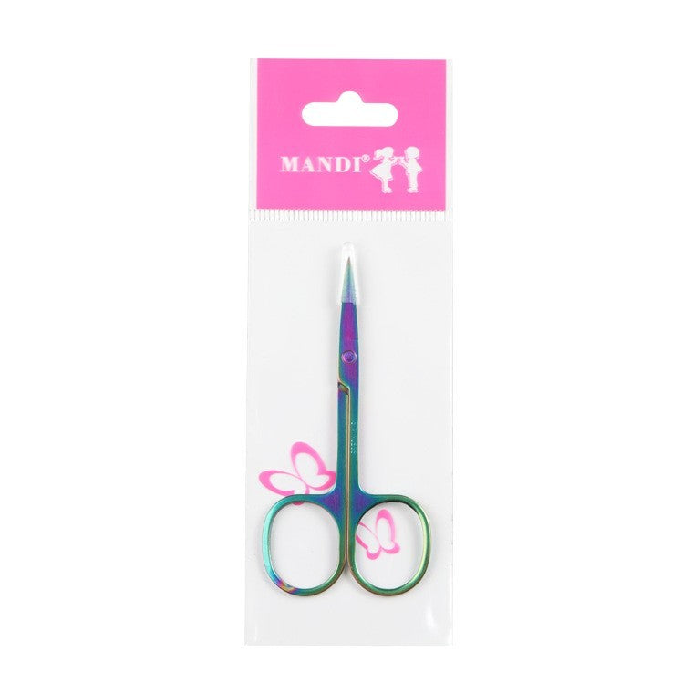 Stainless Steel Color Titanium Eyebrow Trimmer Makeup Beauty Small Scissors