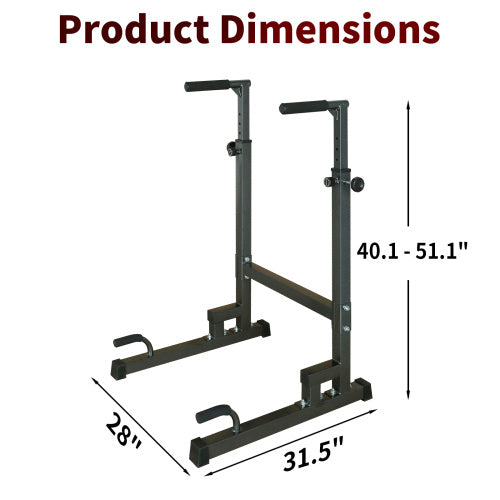 Power Tower Dip Station Adjustable Height Heavy Duty Multi-Function Fitness Training Equipment