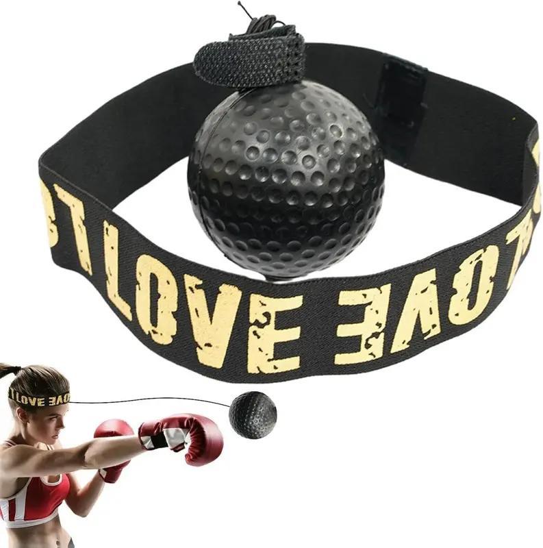 Boxing Reaction Ball Training Set With Adjustable Headband Improves Hand-Eye Coordination And Punching Accuracy Portable And Durable Suitable For Beginners And Experienced Boxers