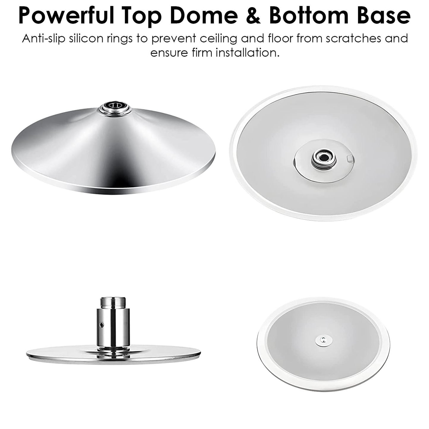 1Pc Stripper Dance Pole 45mm Spinning Static Dancing Pole With 88-108.1in Adjustable Height 551LBS Weight Capacity For Fitness Exercise Party Home Club Gym