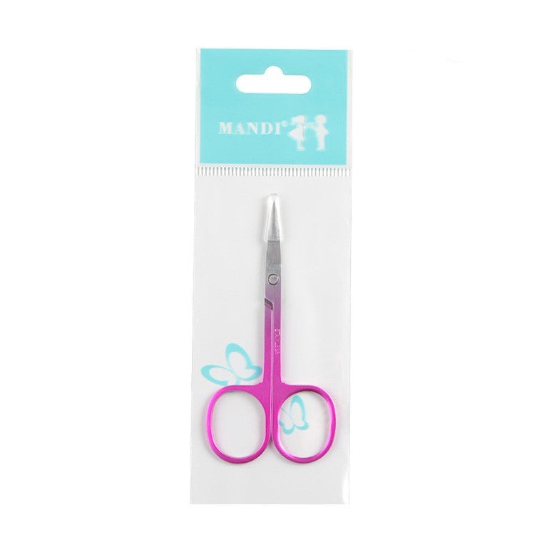 Stainless Steel Color Titanium Eyebrow Trimmer Makeup Beauty Small Scissors