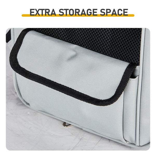 Pet Carrier Backpack, Expandable Cat Dog Carrier With Back Extension, Breathable Mesh Travel Backpack For Small Dogs Cats, Soft-Sided Pet Backpack Holds Up To 26 Lbs